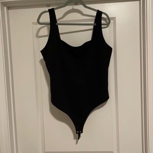 Never worn - black square neck express bodysuit